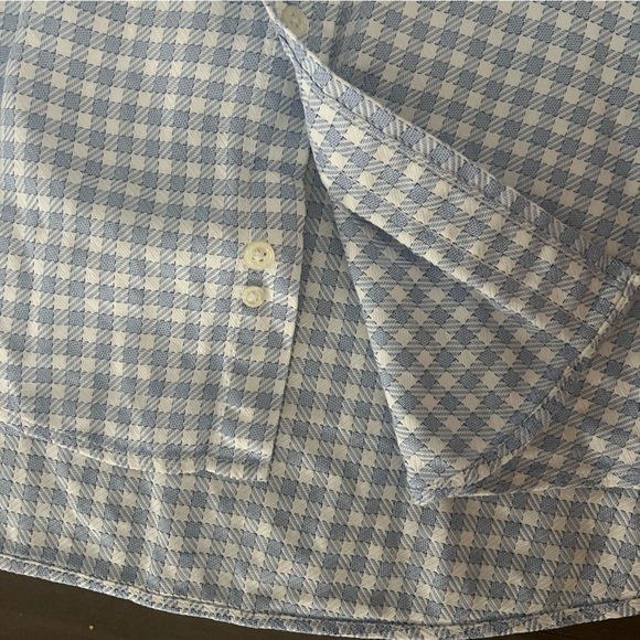 Faconnable Weave Pattern Button Down dress shirt size 16.5 Detailed - Picture 6 of 12